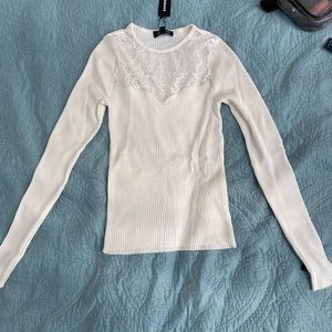 Lace Abercrombie long sleeve top